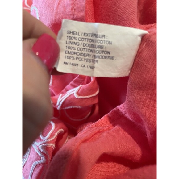 🌺 GAP Pink Embroidered Cotton Maxi Dress – Adjustable Straps, Size XS - Picture 8 of 9